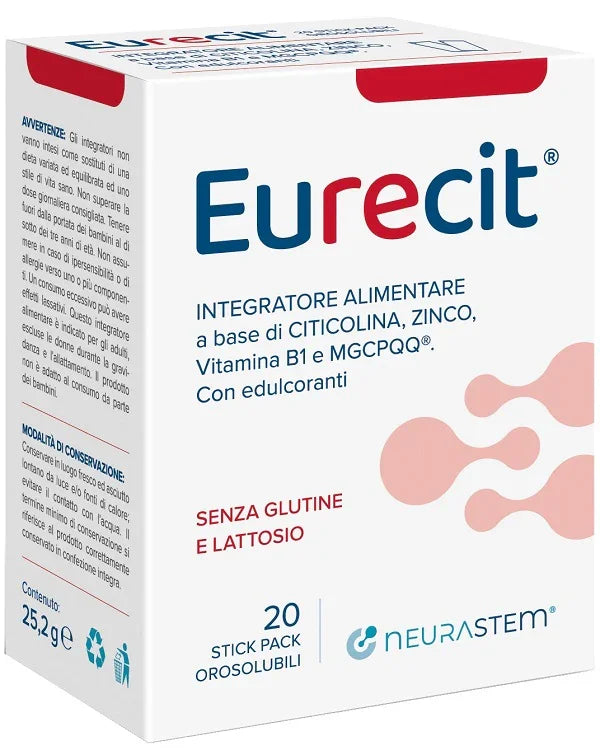 EURECIT 20 STICK PACK OROSOLUBILI DA 1,26 G - Farmaspeed