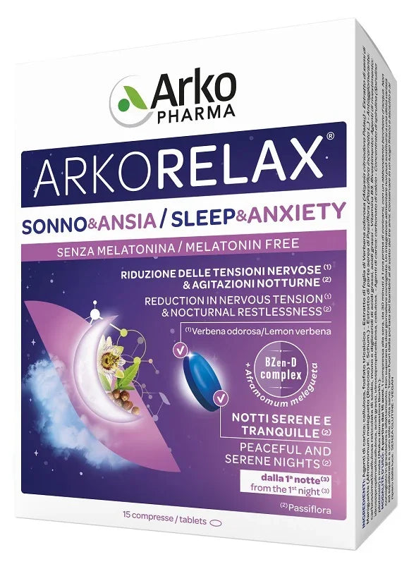 ARKORELAX SONNO&ANSIA 15 COMPRESSE - Farmaspeed