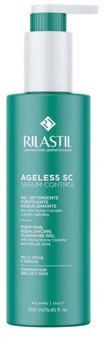 RILASTIL AGELESS SC SEBUM CONTROL GEL DETERGENTE PURIFICANTE RIEQUILIBRANTE 250 ML - Farmaspeed