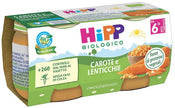 HIPP BIO OMOGENEIZZATO CAROTE/LENTICCHIE 2X80 G - Farmaspeed
