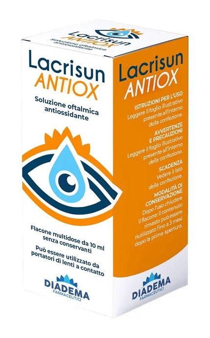 LACRISUN ANTIOX SOLUZIONE OFTALMICA ANTIOSSIDANTE OCCHI FLACONE MULTIDOSE 10 ML - Farmaspeed