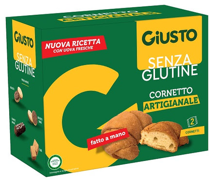 GIUSTO SENZA GLUTINE CORNETTO CLASSICO 2 PEZZI DA 80 G NUOVA RICETTA