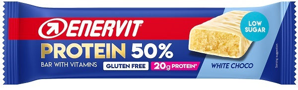 ENERVIT SPORT PROTEIN BAR 50% WHITE CHOCO 40 G