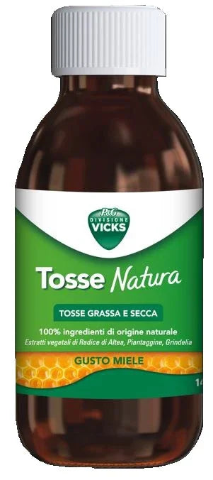 VICKS TOSSE NATURA TOSSE GRASSA E SECCA GUSTO MIELE 140 ML - Farmaspeed