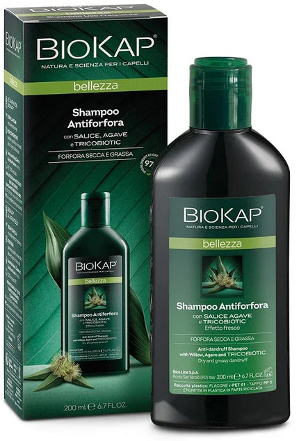 BIOKAP BELLEZZA SHAMPOO ANTIFORFORA CON TRICOBIOTIC 200 ML - Farmaspeed