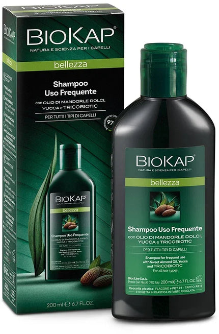 BIOKAP BELLEZZA SHAMPOO USO FREQUENTE CON TRICOBIOTIC 200 ML - Farmaspeed