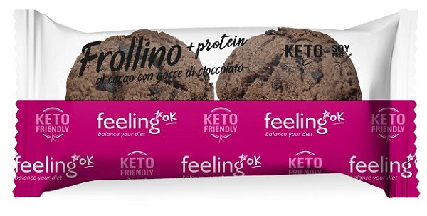 FEELING OK +PROTEIN FROLLINO AL CACAO CON GOCCE DI CIOCCOLATO 50 G