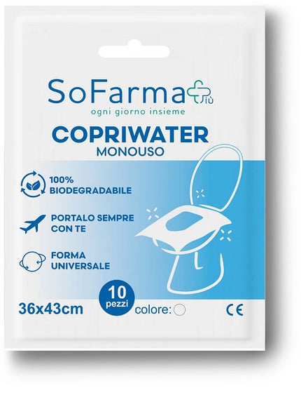 COPRIWATER MONOUSO 10 PEZZI SOFARMAPIU'