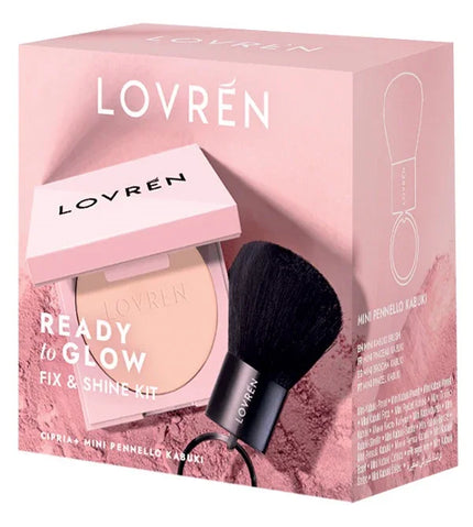LOVREN READY TO GLOW TRAVEL KIT CIPRIA FIX & SHINE 1 CIPRIA + 1 PENNELLO KABUKI - Farmaspeed