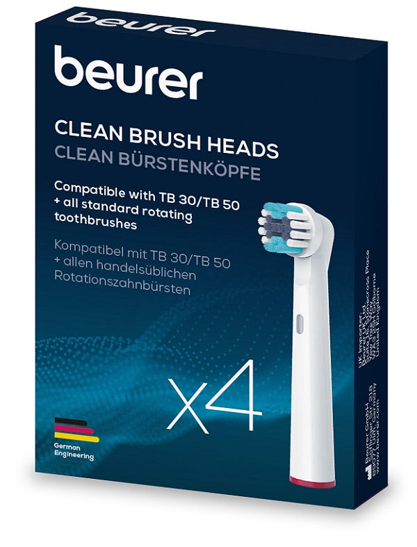 TB CLEAN TESTINE SPAZZOLINI ELETTRICI 4 PEZZI - Farmaspeed