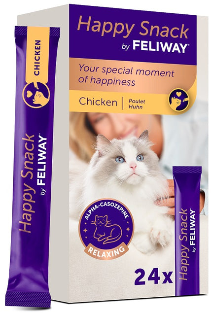 FELIWAY HAPPY SNACK POLLO 24 STICK 15 G