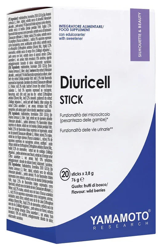 DIURICELL STICK FRUTTI DI BOSCO 20 BUSTINE X 3,8 G - Farmaspeed