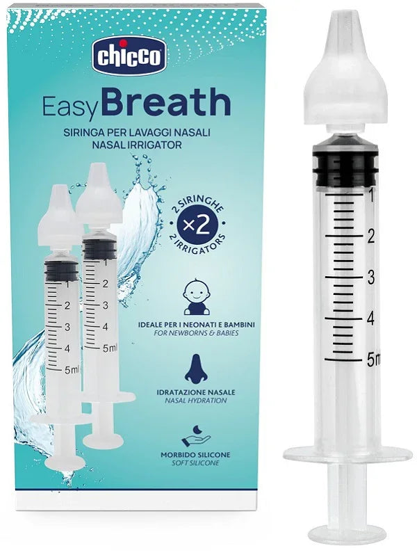 SIRINGA NASALE LAVAGGI EASY BREATH CHICCO 2 PEZZI - Farmaspeed