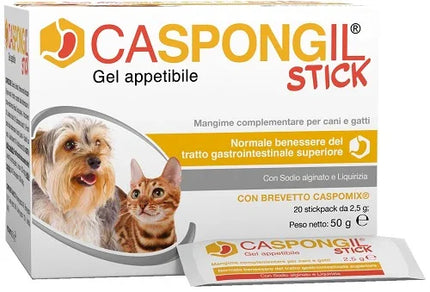 CASPONGIL STICK GEL APPETIBILE 20 STICKPACK DA 2,5 G - Farmaspeed