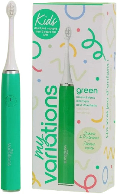 MYVARIATIONS ELECTRIC SONIC TOOTHBRUSH CHILDREN GREEN