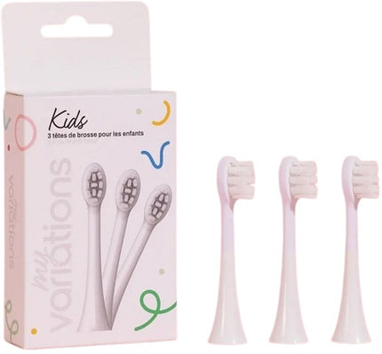 MYVARIATIONS PACK 3 WHITE CHILDREN'S TOOTHBRUSH HEADS