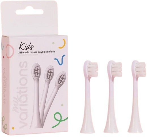 MYVARIATIONS PACK 3 WHITE CHILDREN'S TOOTHBRUSH HEADS