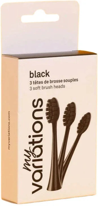 MYVARIATIONS PACK 3 TESTINE SPAZZOLINO NERE - Farmaspeed