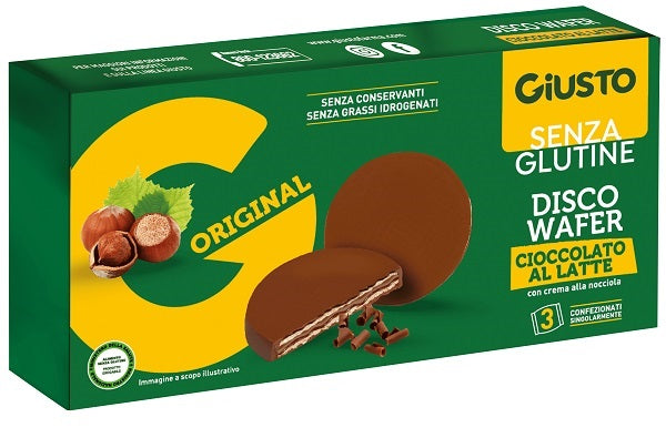 RIGHT GLUTEN FREE MILK CHOCOLATE WAFER DISC 3 X 24 G