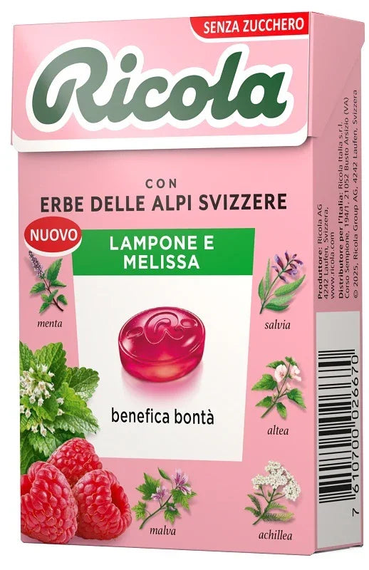 RICOLA LAMPONE & MELISSA 50 G - Farmaspeed