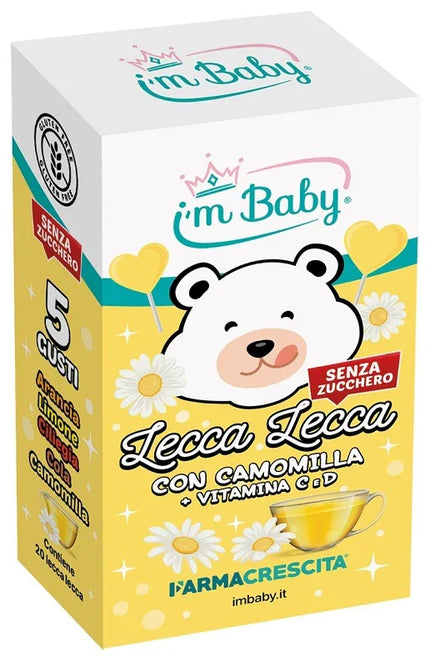 I'M BABY LECCA LECCA CAMOMILLA + VITAMINA C D 20 PEZZI - Farmaspeed