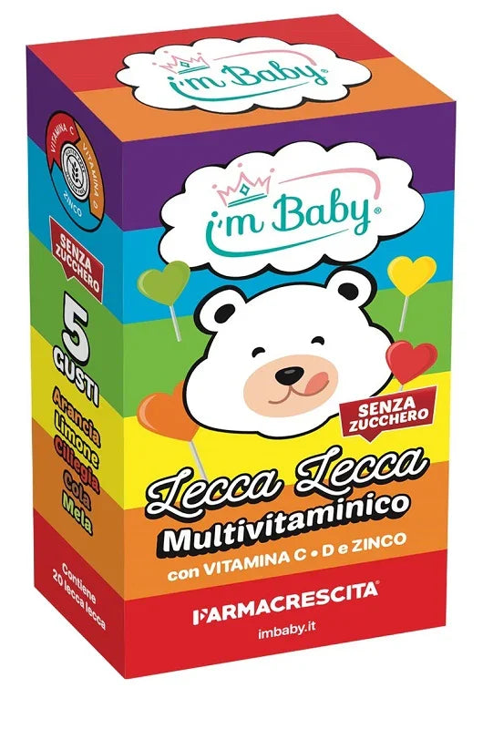 I'M BABY LECCA LECCA MULTIVITAMINICO + VITAMINA C D + ZINCO 20 PEZZI - Farmaspeed