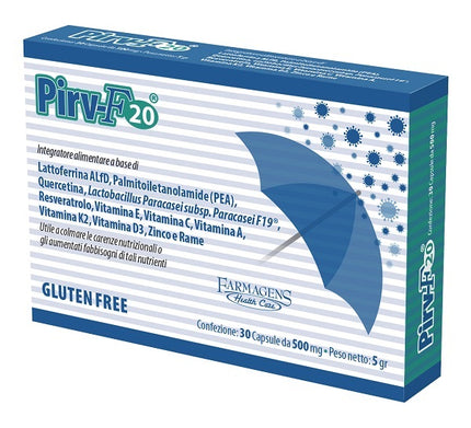 PIRV F20 30 CAPSULES 500 MG