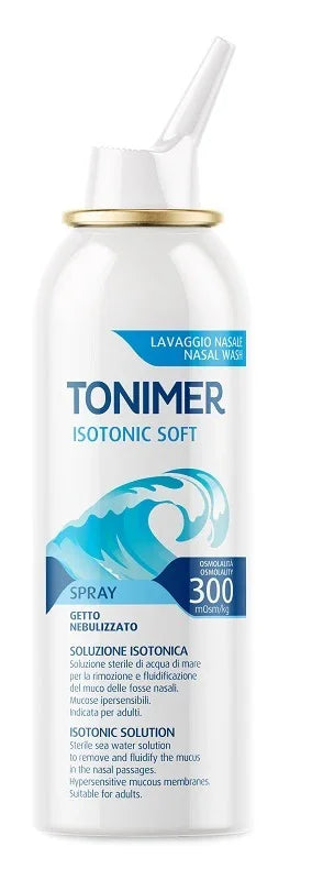 SOLUZIONE ISOTONICA ACQUA DI MARE TONIMER ISOTONIC SOFT OSMOLALITA' 300 MOSM/KG SPRAY 100 ML - Farmaspeed