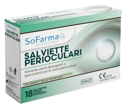 SALVIETTA PERIOCULARE 18 PEZZI SOFARMAPIU' - Farmaspeed