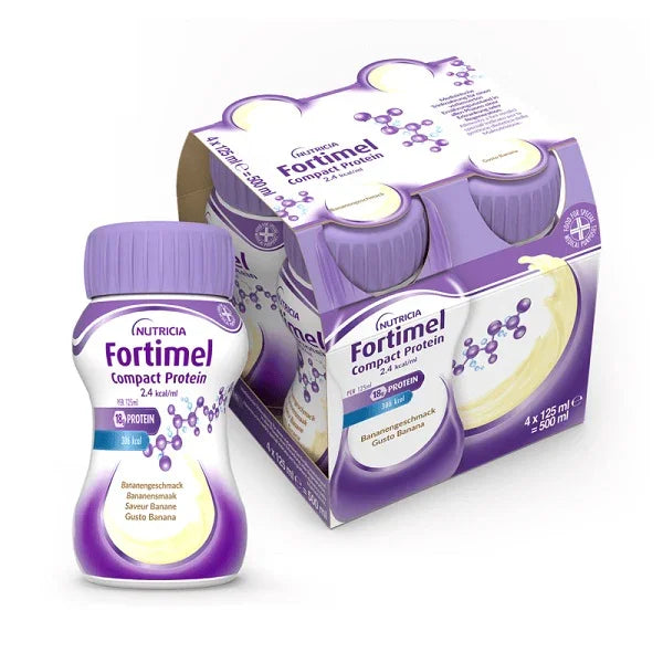 FORTIMEL COMPACT PROTEIN BANANA 4 BOTTIGLIE 125 ML - Farmaspeed