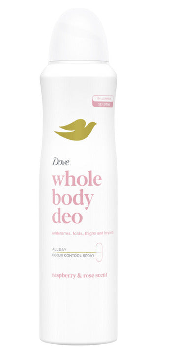 DOVE WHOLE BODY DEO RASPBERRY & ROSA SPRAY 150 ML