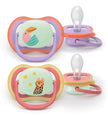 PHILIPS AVENT SUCCHIETTI AIR NOTTE +18M CON ANIMALI LEOPARDO PAPPAGALLO 2 PEZZI