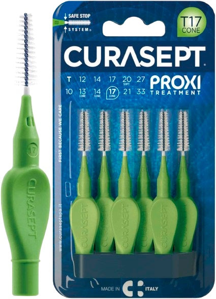 CURASEPT PROXI T17 CONE GREEN/GREEN 6 PIECES