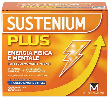 SUSTENIUM PLUS LIMONE E MIELE 20 BUSTINE DA 8 G - Farmaspeed