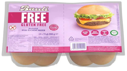 BAULI FREE PANINI HAMBURGER 4 PEZZI DA 75 G - Farmaspeed