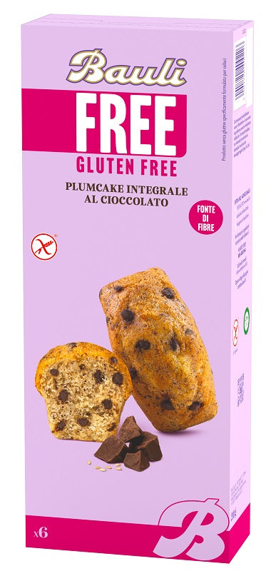 BAULI FREE WHOLEMEAL CHOCOLATE PLUMCAKE 6 PIECES OF 35 G