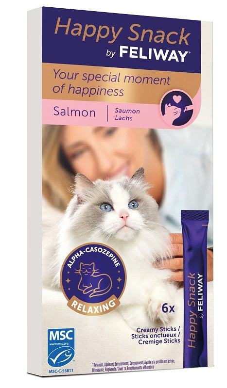 FELIWAY HAPPY SNACK SALMONE 6 STICK