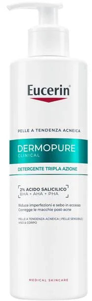 EUCERIN DERMOPURE CLINICAL DETERGENTE TRIPLA AZIONE 400 ML - Farmaspeed