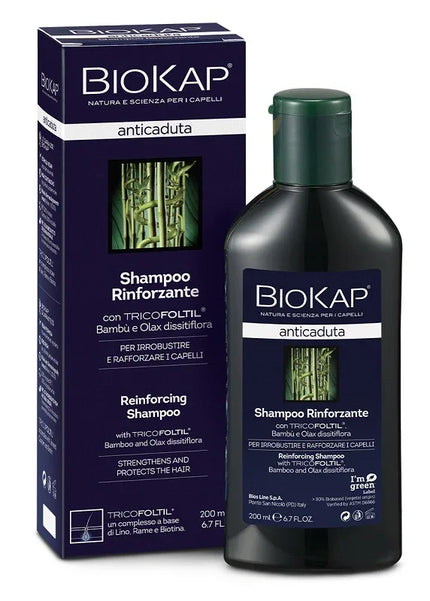 BIOKAP SHAMPOO RINFORZANTE ANTICADUTA CON TRICOBIOTIC NUOVA FORMULA 200 ML - Farmaspeed