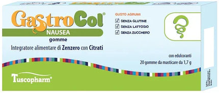 GASTROCOL NAUSEA GOMME GUSTO AGRUMI 34 G - Farmaspeed