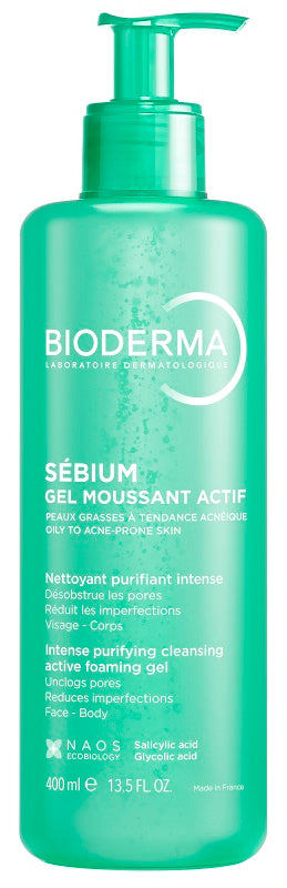 SEBIUM GEL MOUSSANT ACTIF 400 ML