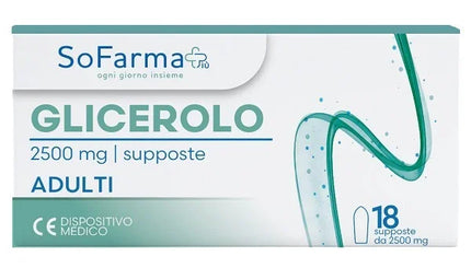 GLICEROLO SUPPOSTE ADULTI 2250 MG 18 PEZZI SOFARMAPIU' - Farmaspeed