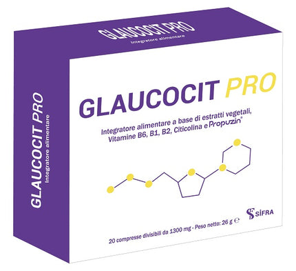 GLAUCOCIT PRO 20 DIVISIBLE TABLETS OF 1300 MG