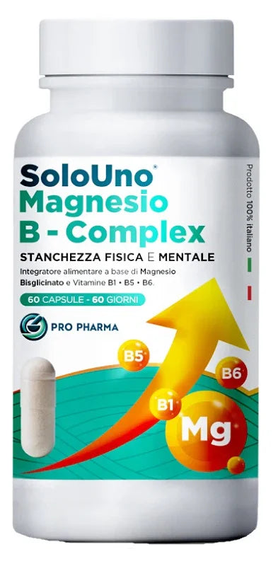 PRO PHARMA SOLOUNO MAGNESIO B-COMPLEX 60 CAPSULE - Farmaspeed