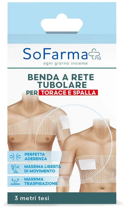 BENDA A RETE TUBOLARE SOFARMAPIU' PER TORACE E SPALLE 3 METRI TESI - Farmaspeed
