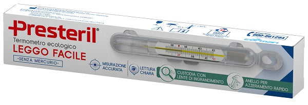PRESTERIL TERMOMETRO ECOLOGICO LEGGO FACILE SENZA MERCURIO