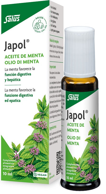SALUS JAPOL OLIO DI MENTA 10 ML SENZA GLUTINE SENZA LATTOSIO SENZA ALCOL CONSERVANTI E COLORANTI