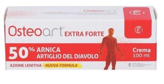OSTEOART EXTRA FORTE 50% ARNICA E ARTIGLIO DEL DIAVOLO CREMA 100 ML AZIONE LENITIVA NUOVA FORMULA