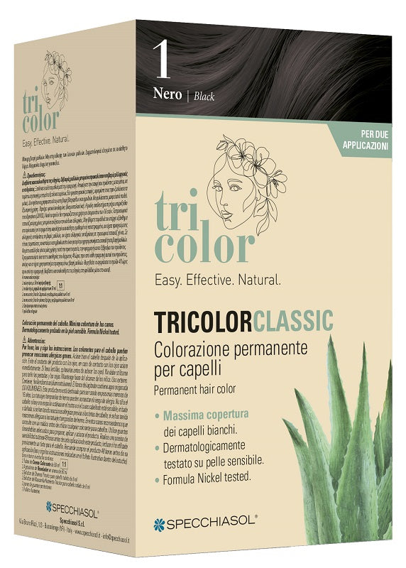 TRICOLOR CLASSIC 1 NERO 2 TUBI 50 ML + 2 SHAKER 50 ML + 4 BUSTINE 8 ML