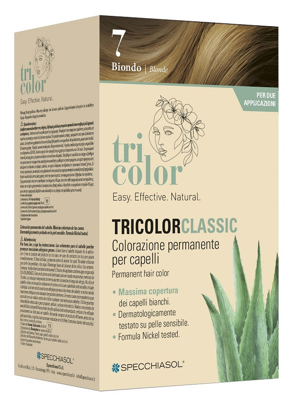 TRICOLOR CLASSIC 7 BIONDO 2 TUBI 50 ML + 2 SHAKER 50 ML + 4 BUSTINE 8 ML
